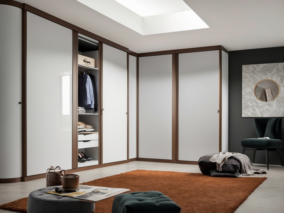 Угловой шкаф-купе «Лангрео»